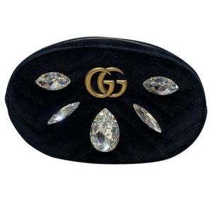💎 Gucci LTD Velvet Marmont Crystal Belt Bag 💎